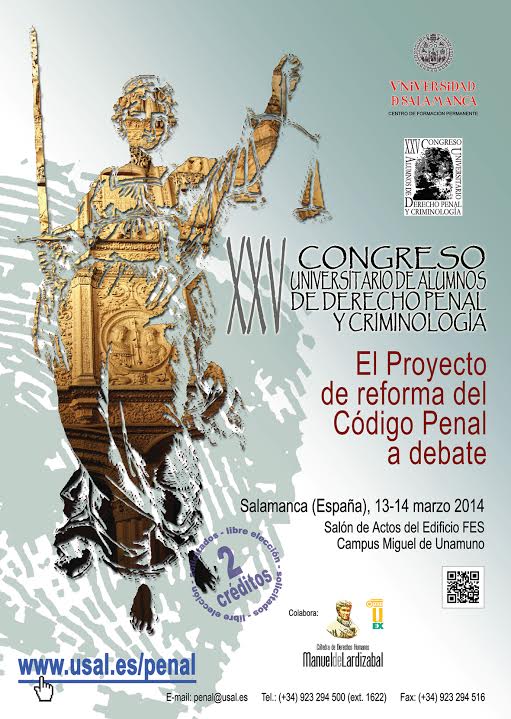 XXV Derecho Penal y Criminología Universidad de Salamanca